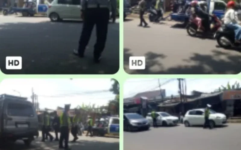 Razia Gabungan Penertiban Pajak Kendaraan di Jalan Guntur, Garut