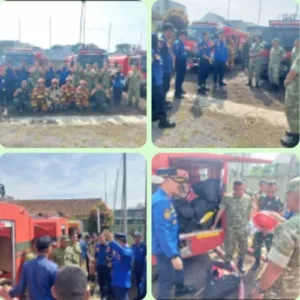 Sinergi TNI AD dan Damkar, 3 Unit Water Tank TNI AD untuk Penanganan Bencana dan Kebakaran