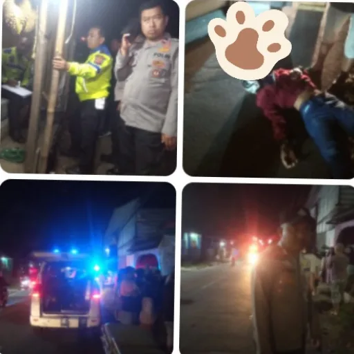 Polsek Tarogong Kidul Gerak Cepat Tangani Laka Lantas Roda Dua dan Minibus di Jalan Samarang