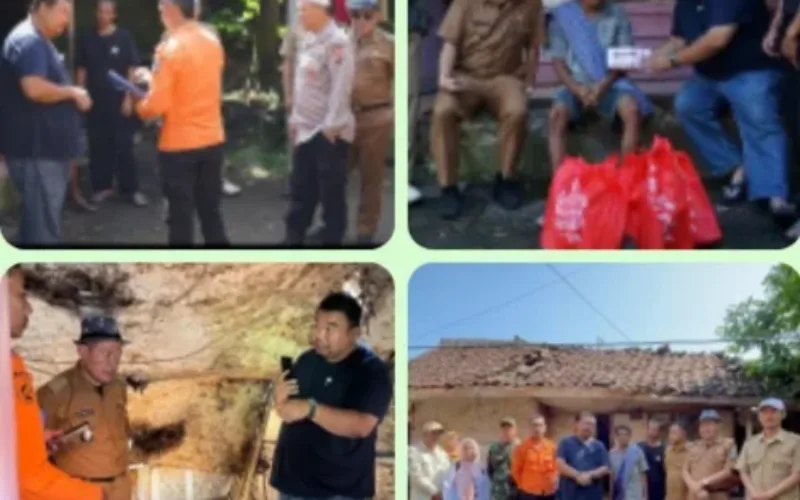 Yudha Puja Turnawan Kunjungi Abah Eman, Lansia Tunggal Korban Rumah Ambruk di Karangpawitan