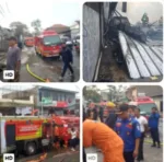 Kebakaran Hebat Hanguskan Toko Material dan Mebel dua Unit Mobil Terbakar,Damkar Gerak Cepat Selamatkan 4 Truk