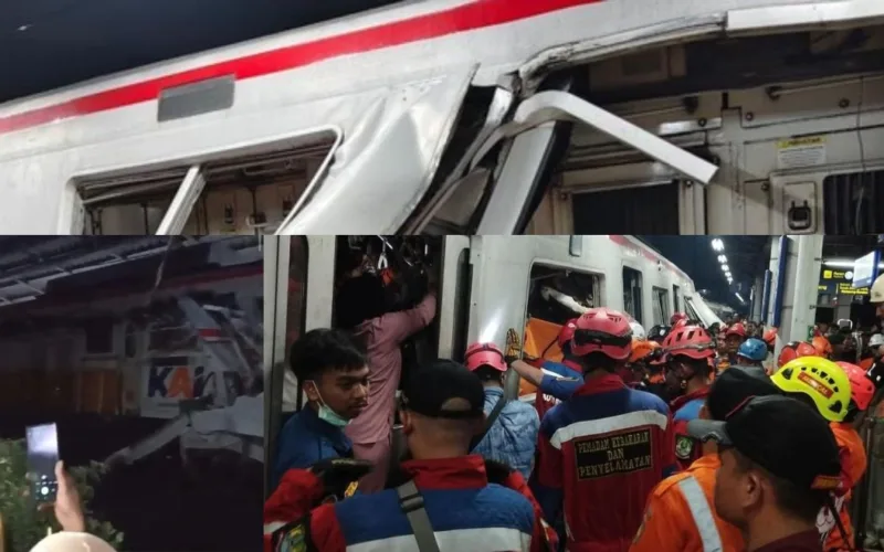 2 Tewas Kecelakaan KRL Bekasi Timur, Evakuasi Masih Terus Berlangsung