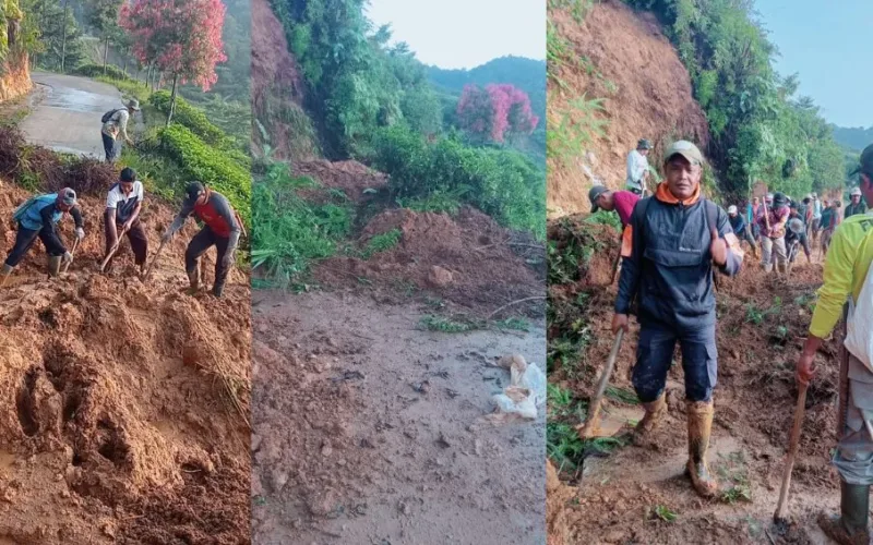 Longsor Bogor Tutup Akses Jalan, Pemkab Bogor Gerak Cepat