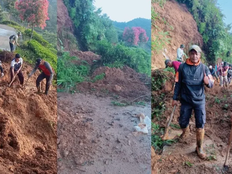 Longsor Bogor Tutup Akses Jalan, Pemkab Bogor Gerak Cepat