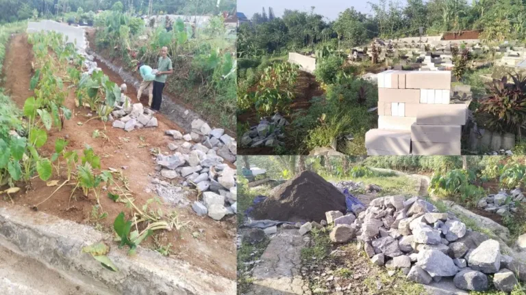 Pondasi Tebing Makam Puspa Raya Dibangun Cegah Longsor