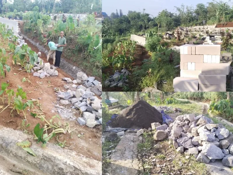 Pondasi Tebing Makam Puspa Raya Dibangun Cegah Longsor