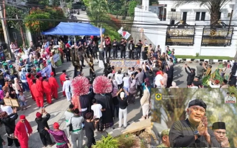 Rudy Susmanto Lepas Pawai Budaya Bojonggede: Jaga Tradisi