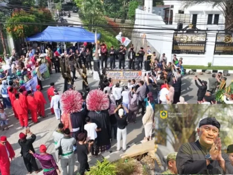 Rudy Susmanto Lepas Pawai Budaya Bojonggede: Jaga Tradisi