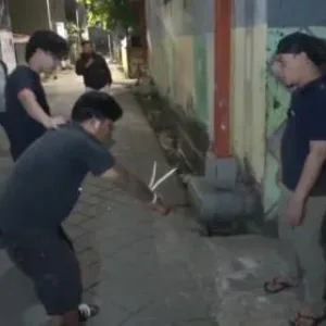 Gerak Cepat, Pelaku Penebasan di Jalan Harimau Makassar Berhasil di Amankan Tim Brimob Polsek Mamajang 