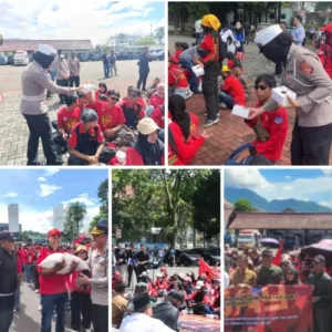 Polres Garut Kawal Aksi May Day Secara Humanis, Ratusan Buruh Sampaikan Aspirasi