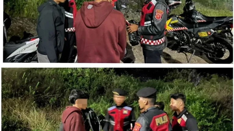 Patroli Sat Samapta Polres Garut Amankan 3 Pemuda Konsumsi Miras