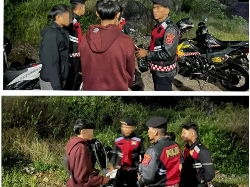 Patroli Sat Samapta Polres Garut Amankan 3 Pemuda Konsumsi Miras
