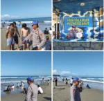 Satpolairud Polres Garut Intensifkan Patroli dan Himbauan di Pantai Karang Papak Selama Long Weekend