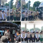 Kapolres Garut Pimpin Pengamanan dan Pelepasan Calon Jemaah Haji Kabupaten Garut Tahun 1447 H / 2026 M