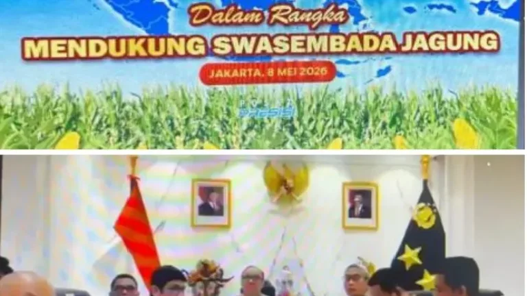 Polsek Wanaraja Hadiri Daring Panen Raya Jagung Serentak 2026, Wujud Nyata Dukungan Ketahanan Pangan Nasional