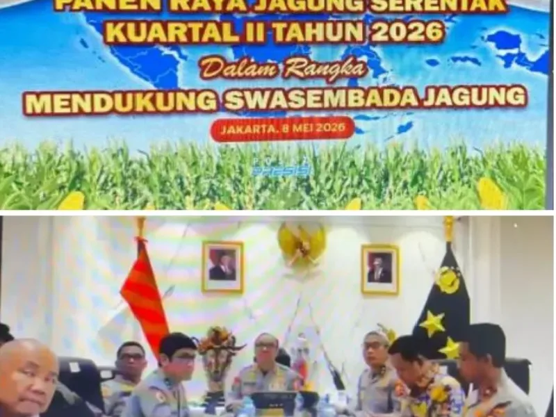 Polsek Wanaraja Hadiri Daring Panen Raya Jagung Serentak 2026, Wujud Nyata Dukungan Ketahanan Pangan Nasional