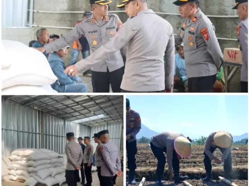 Kapolres Garut Pimpin Penanaman Jagung di Leles, Wujud Nyata Dukung Swasembada Pangan 2026