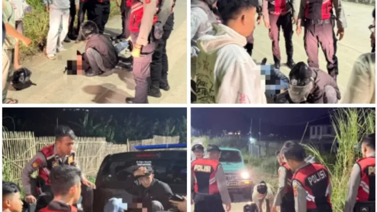 Patroli Sat Samapta Polres Garut Gerak Cepat Evakuasi Korban Penganiayaan Usai Konvoi Nobar Persib
