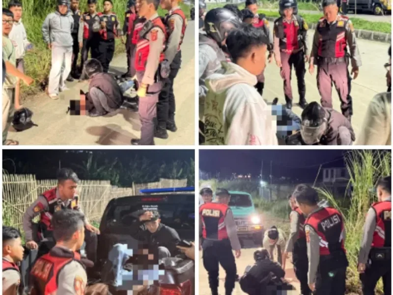 Patroli Sat Samapta Polres Garut Gerak Cepat Evakuasi Korban Penganiayaan Usai Konvoi Nobar Persib