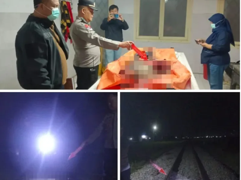 Respon Cepat Polsek Kadungora Tangani Kejadian Pria Tewas diduga Bunuh Diri Terlindas Kereta Api