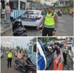 Satlantas Polres Garut Tindak Tegas Knalpot Brong, 10 Motor Diamankan dalam Razia Siang Hari