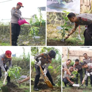 Serdik Sespimma Polri Angkatan ke-75 Gelar Penanaman Pohon, Wujud Kepedulian Lingkungan dalam PKP 2026