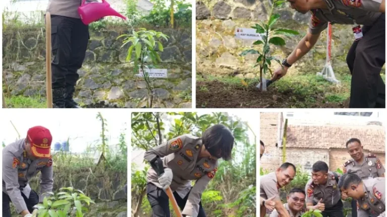 Serdik Sespimma Polri Angkatan ke-75 Gelar Penanaman Pohon, Wujud Kepedulian Lingkungan dalam PKP 2026