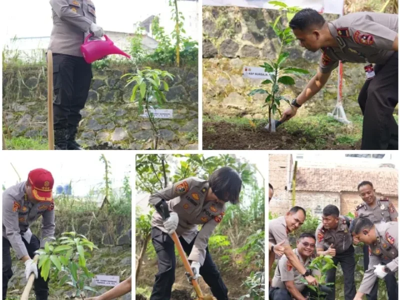 Serdik Sespimma Polri Angkatan ke-75 Gelar Penanaman Pohon, Wujud Kepedulian Lingkungan dalam PKP 2026