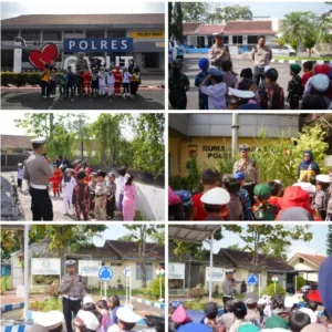 Satlantas Polres Garut Tanamkan Keselamatan Berlalu Lintas Sejak Dini Lewat Program Polisi Sahabat Anak
