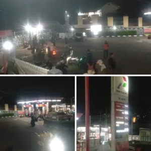 Kegiatan Menjelang Idul Adha di SPBU Malangbong Garut Berjalan Ramai dan Lancar