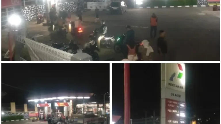 Kegiatan Menjelang Idul Adha di SPBU Malangbong Garut Berjalan Ramai dan Lancar