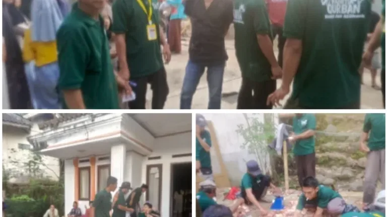 Penyerahan Daging Hewan Qurban di Desa Suka Mulya Berjalan Lancar, Warga Antusiasi Sambut Kebersamaan