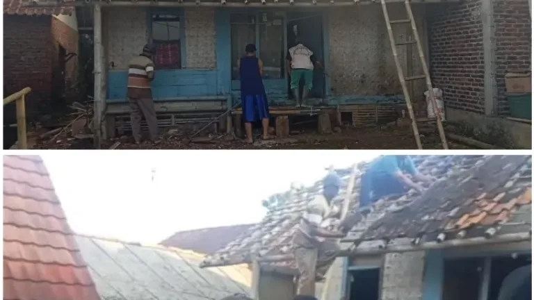 Gotong Royong Kampung  Sukaresmi Cibunar Jalin kebersamaan