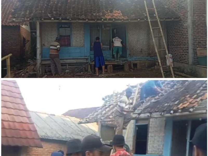 Gotong Royong Kampung  Sukaresmi Cibunar Jalin kebersamaan