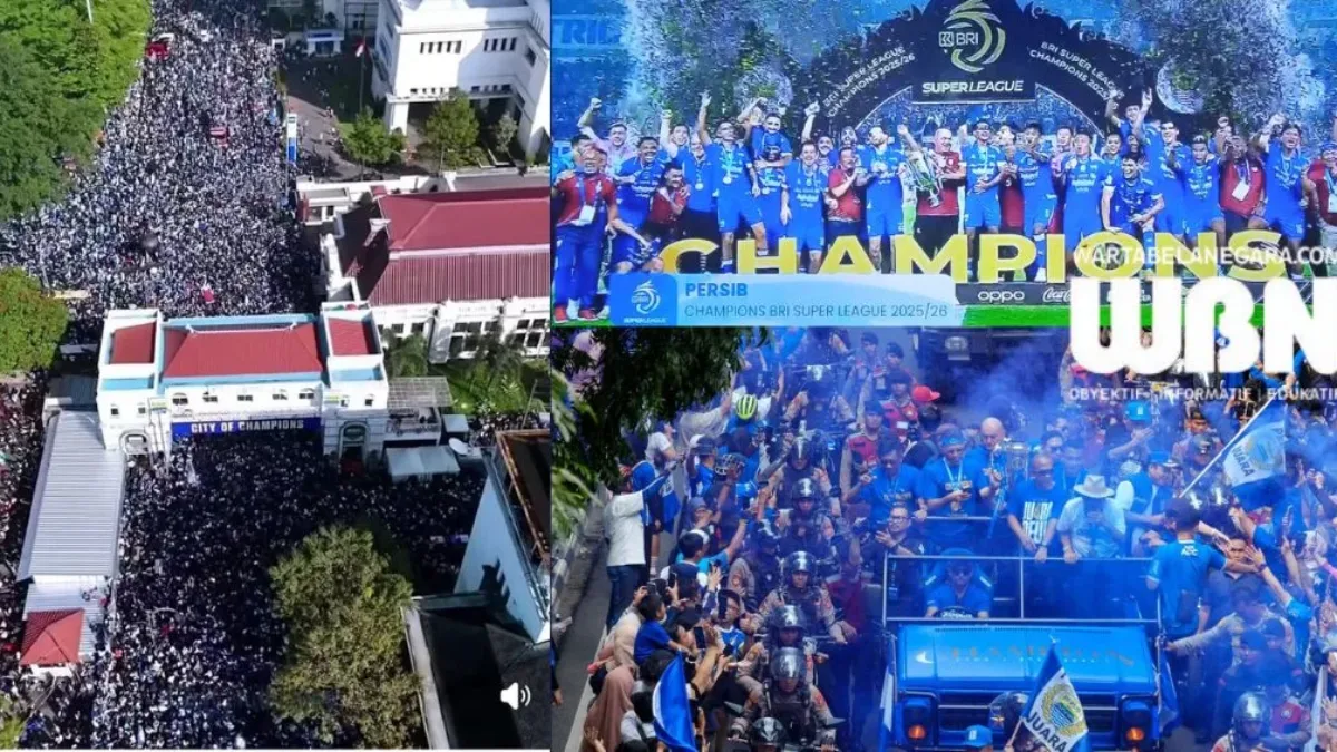 Konvoi Ribuan Bobotoh Hari Ini Padati Bandung Usai Persib Juara