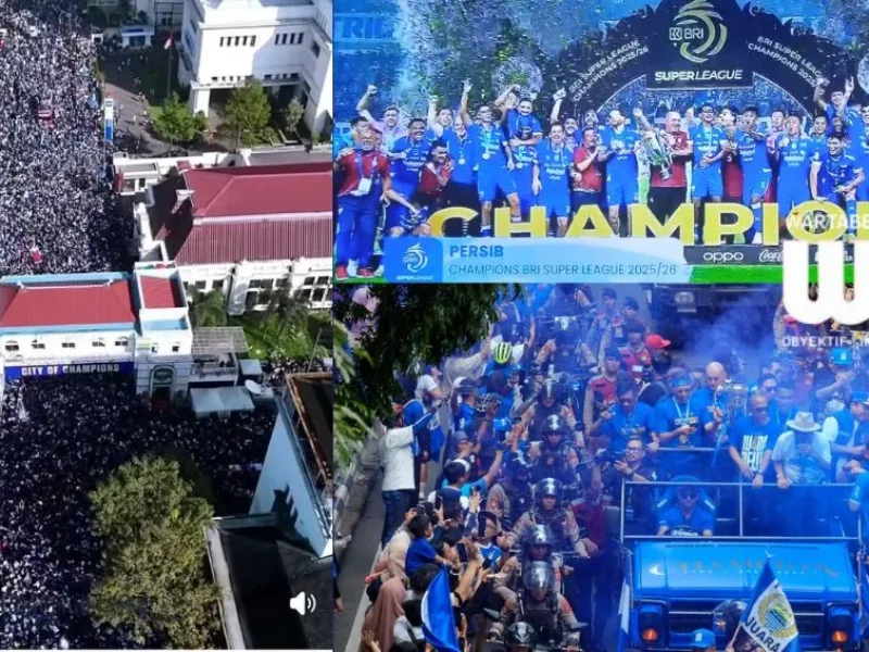 Bandung Lumpuh Hari Ini, Lautan Biru Bobotoh Rayakan Persib Juara