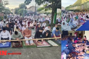 Sholat Idul Adha dan Pemotongan Qurban di Mesjid Al Muhajirin Puspa Raya