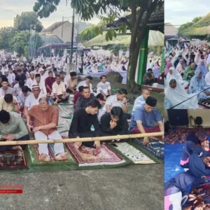 Sholat Idul Adha dan Pemotongan Qurban di Mesjid Al Muhajirin Puspa Raya