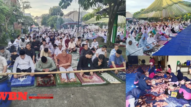 Sholat Idul Adha dan Pemotongan Qurban di Mesjid Al Muhajirin Puspa Raya