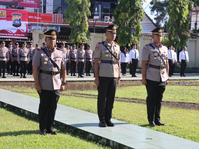 Kapolres Pasaman Barat Pimpin Upacara Pelantikan Dan Sertijab Kapolsek Pasaman