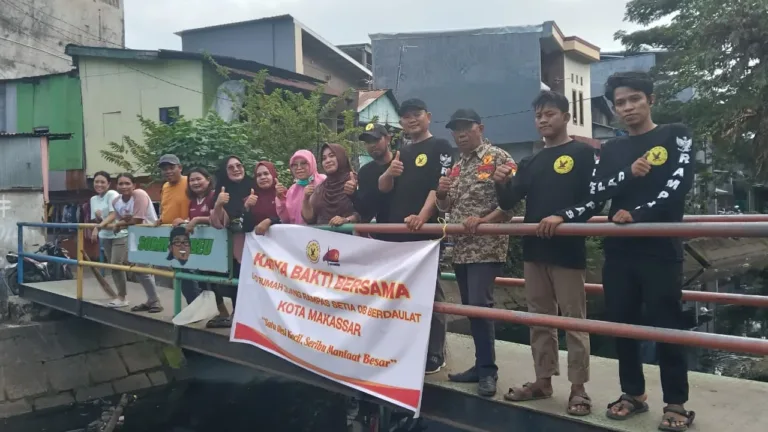 DPD  Rumah Juang Rampas Setia 08  Berdaulat Makasar, Bersihkan kanal