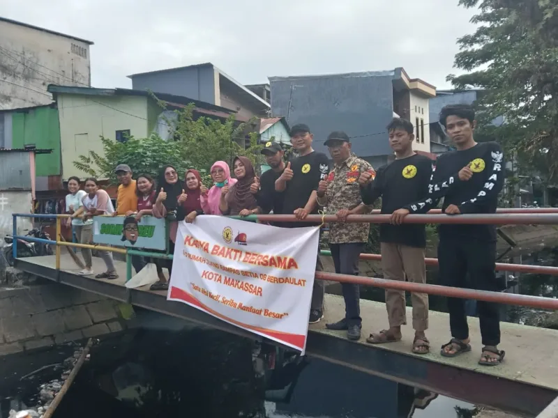 DPD  Rumah Juang Rampas Setia 08  Berdaulat Makasar, Bersihkan kanal