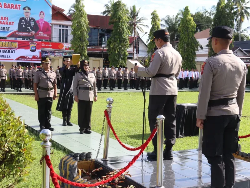 Penyegaran Organisasi, AKP Evo Nosara Resmi Menjabat Kabag Ren Polres Pasaman Barat