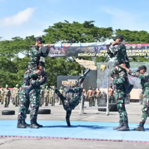 Sinergitas Kuat TNI-Pemerintah: Geladi Bersih Upacara Penyumpahan dan Penetapan Komcad ASN Sulsel TA 2026 Digelar