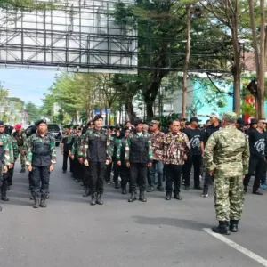 Banteng Komando Kodim 1408/MKS Eksis Lagi: Defile Tampil Gagah dari Gladi Bersih Hingga Puncak Acara Penetapan Komcad ASN Sulsel