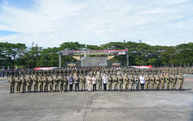 Pertama di Indonesia, Kodam XIV/Hasanuddin Sukses Kukuhkan 500 Komcad ASN Sulsel