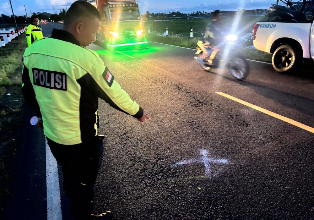 Lakalantas di Binuang Polman: Yamaha N-Max Tabrak Sepeda Angin, Satu Orang Meninggal Dunia