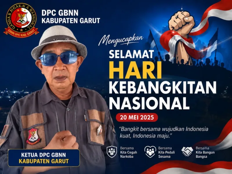Dalam rangka memperingati Hari Kebangkitan Nasional, Ketua DPC GBNN Kabupaten Garut, Rohman Priatna