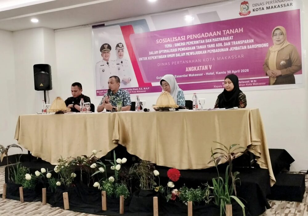 Sinergi Pemerintah Dan Masyarakat: Dinas Pertanahan Makassar Gelar Sosialisasi Massal Pengadaan Tanah Jembatan Barombong, Tekankan Prinsip Adil, Transparan, Dan Hukum Yang Kuat