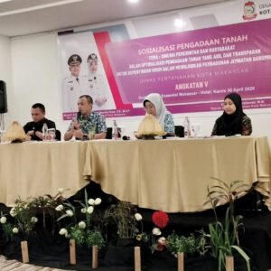Sinergi Pemerintah Dan Masyarakat: Dinas Pertanahan Makassar Gelar Sosialisasi Massal Pengadaan Tanah Jembatan Barombong, Tekankan Prinsip Adil, Transparan, Dan Hukum Yang Kuat